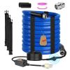 25FT Heated Water Hose for RV with Thermostat Water Line Anti Freeze Protection Down to -45Â°F 5/8' Inner Diameter Heated Drinking Water Hose for Home