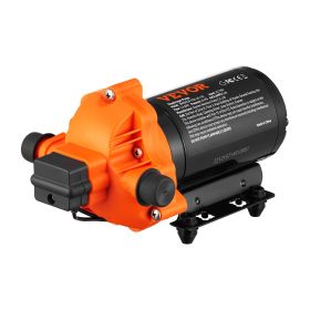 VEVOR Water Diaphragm Pump, 110V AC, 3.3 GPM Flow, 45 PSI Rated Pressure (40-80 PSI Adjustable)