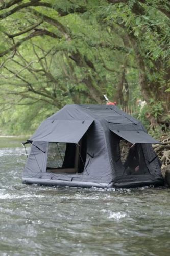 Foldable 2-3 People Amphibious Inflatable Car Roof Top Tent for camping Outdoor Glamping Camping Tent for SUV