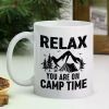 1pc, Camping Mug, Camper Wedding Gift, Adventure Coffee Mug, Camp Mug Mountain, Glamping Groomsman Cup,