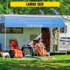 VEVOR RV Awning 17' Camper Awning Fabric, Trailer Awning Canopy Patio Camping Car Awning, Durable 15oz Vinyl Roller Tube for RV, Van, SUV