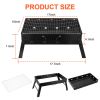 Foldable Smoker Grill Portable Lightweight BBQ Charcoal Grill for Camping Picnics Garden Grilling RV Travel