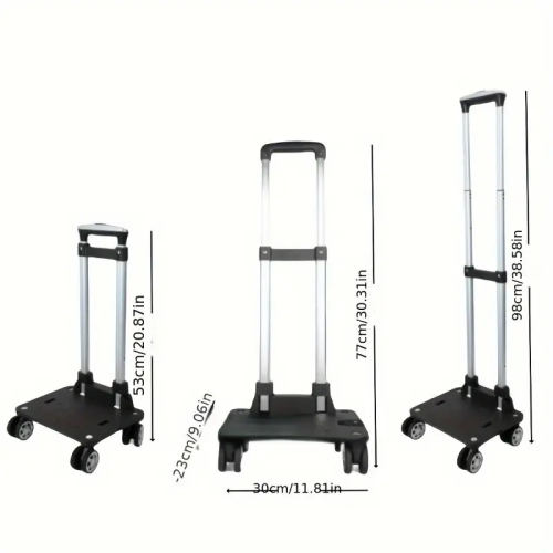 Must See PMMJ Folding Trolley  4  5 Wheels With Optional  360 Universal Wheel Ultra Flexible Lightweight PP Material