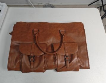 Portable Folding Outdoor Multifunctional Luggage Bag (Option: Brown A-56cmÃ—33cmÃ—32cm)