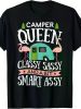 Camper Classy Sassy Smart Funny Women Girls Camping RV T-Shirt