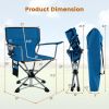 360¬∞ Swivel Portable Foldable Hunting Chair with Storage Pockets